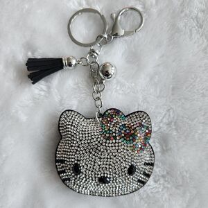 Hello Kitty With Colorful Bow Keychain